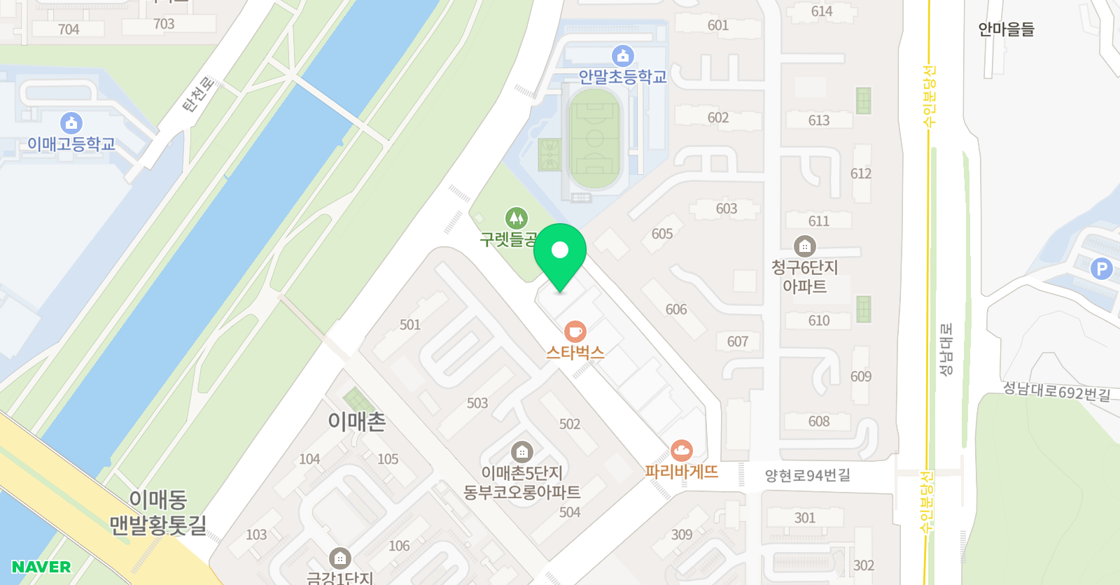 모아아트스튜디오 미술학원 위치