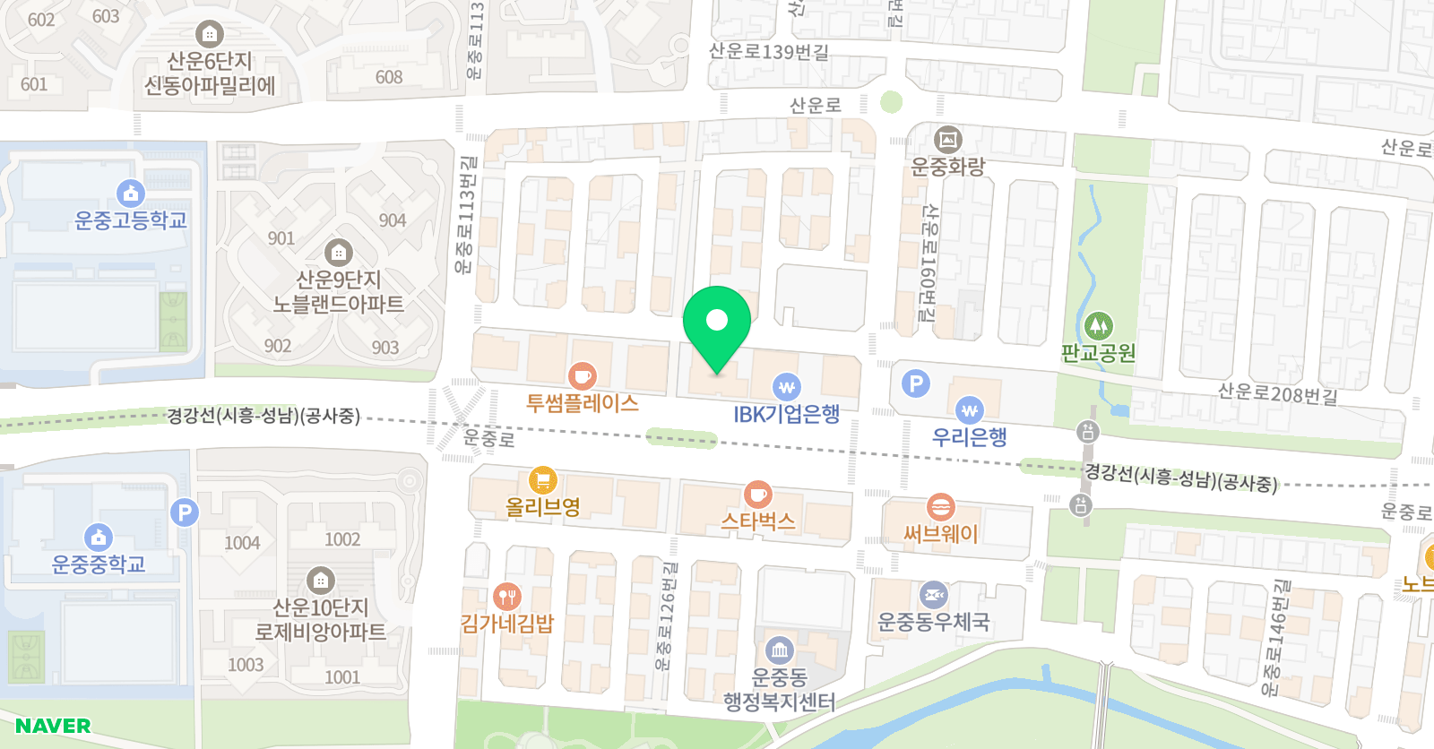생각하는황소 판교점 위치