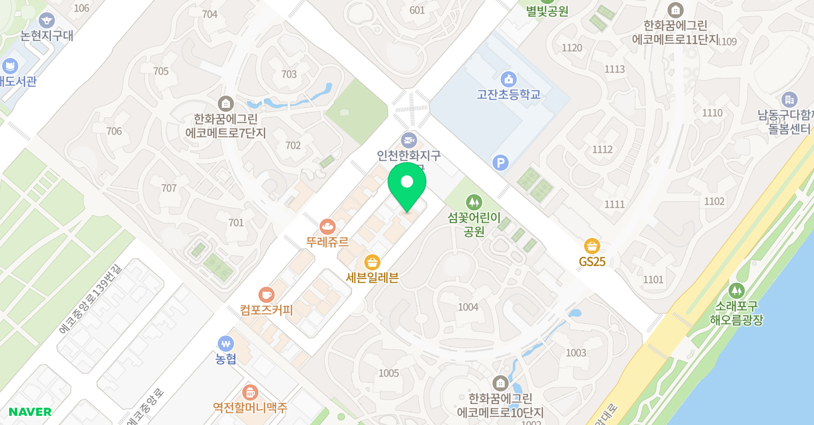 위드엠엠베스트 SE 학원 위치