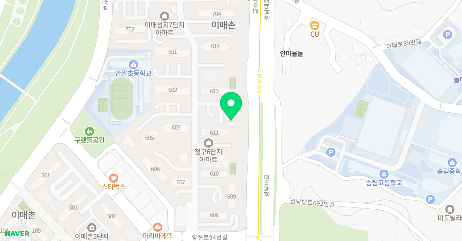 해법 독서논술 이매청구점 위치