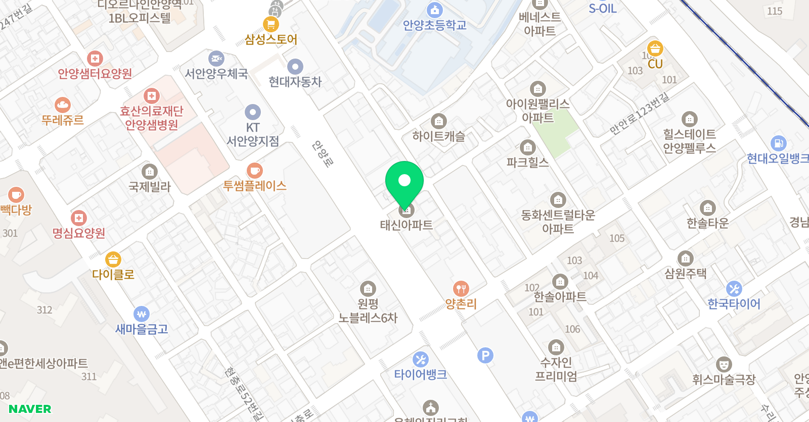 한우리독서토론논술 안양만안지부 위치