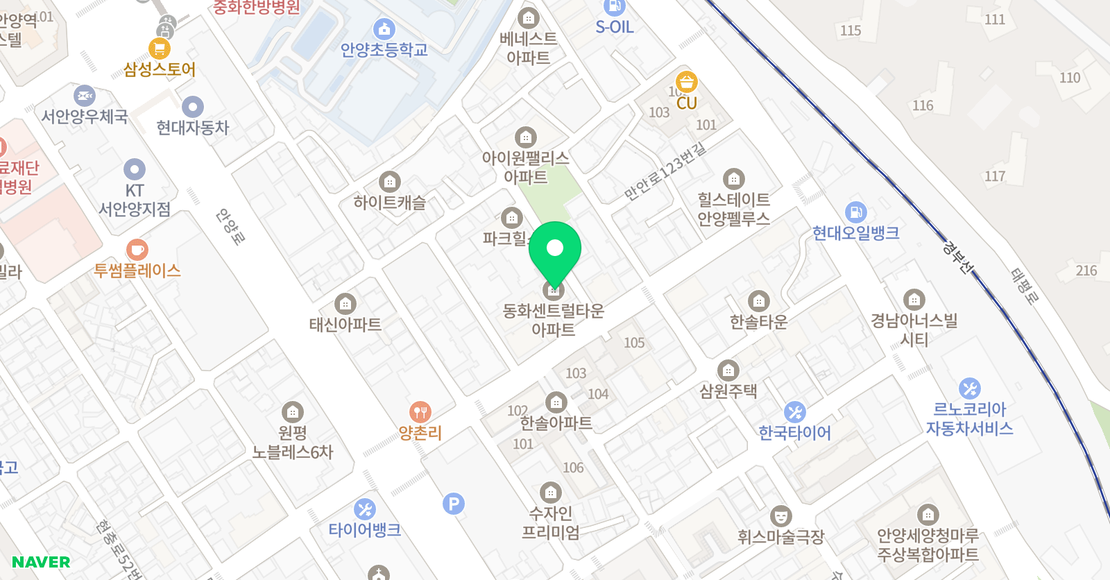 라움공부방 위치