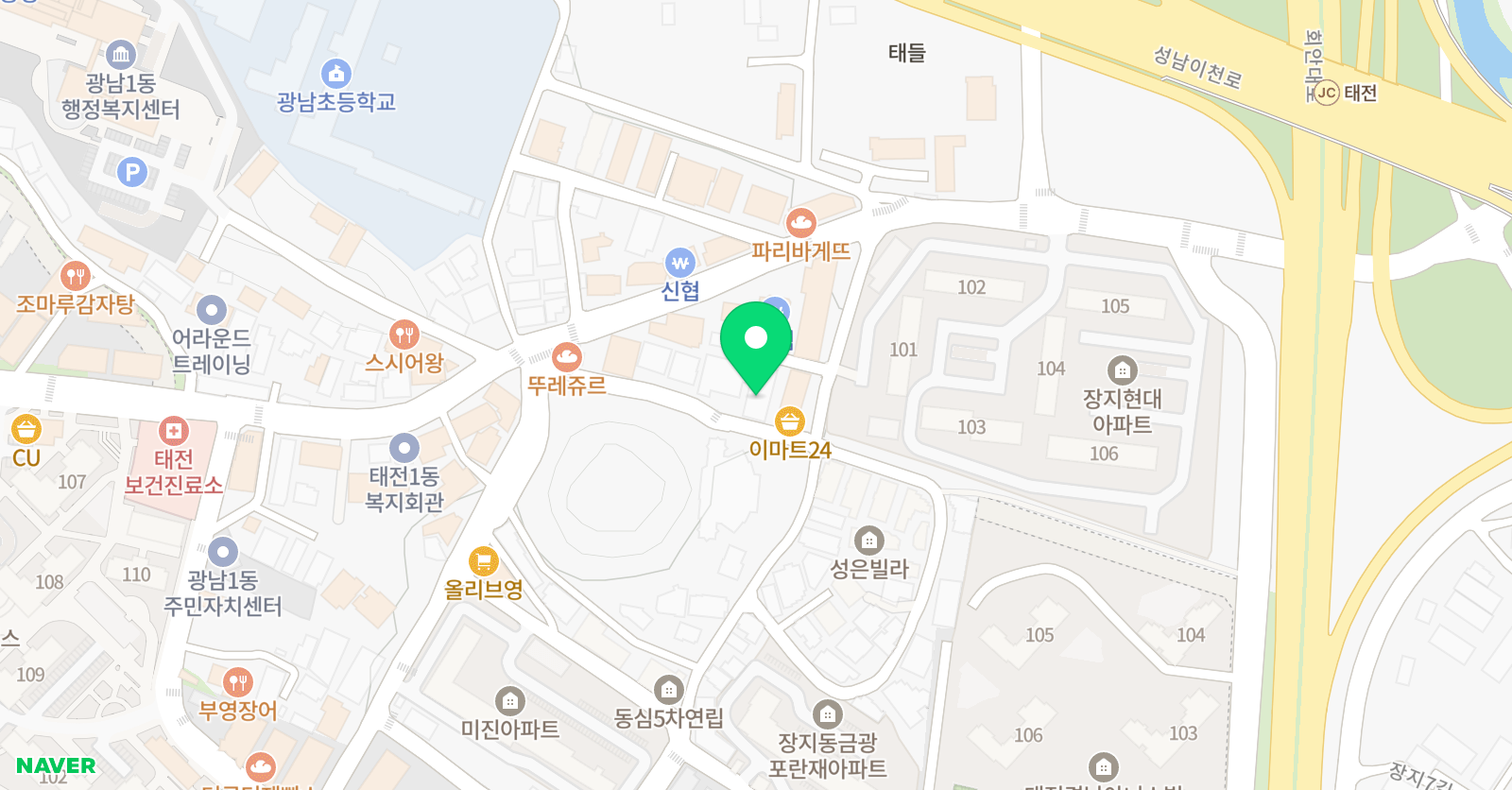 프렌잉글리시앤수학 학원 위치