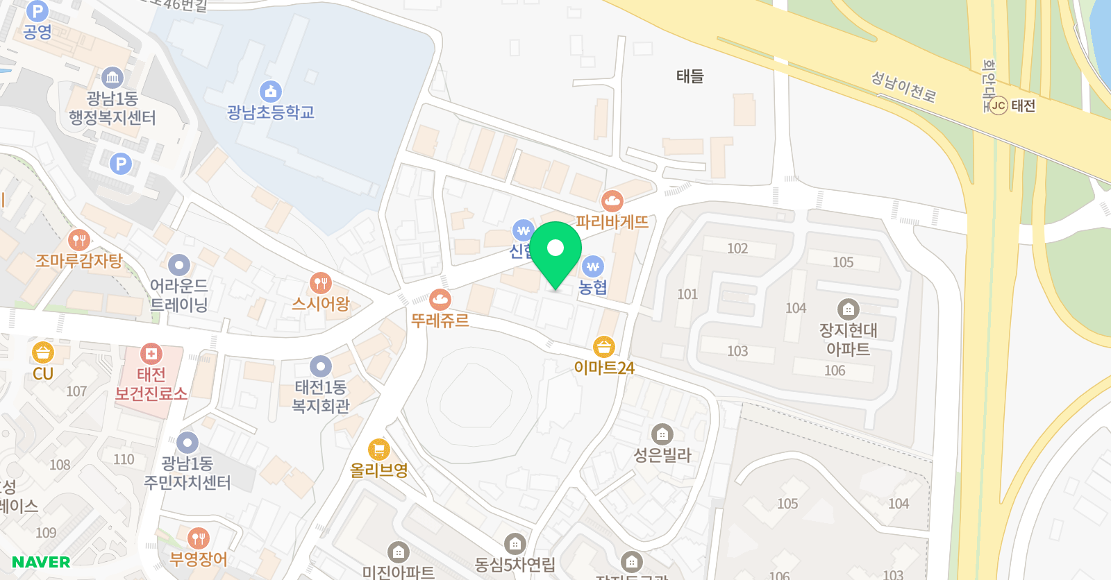 푸르넷 공부방 장지동 위치