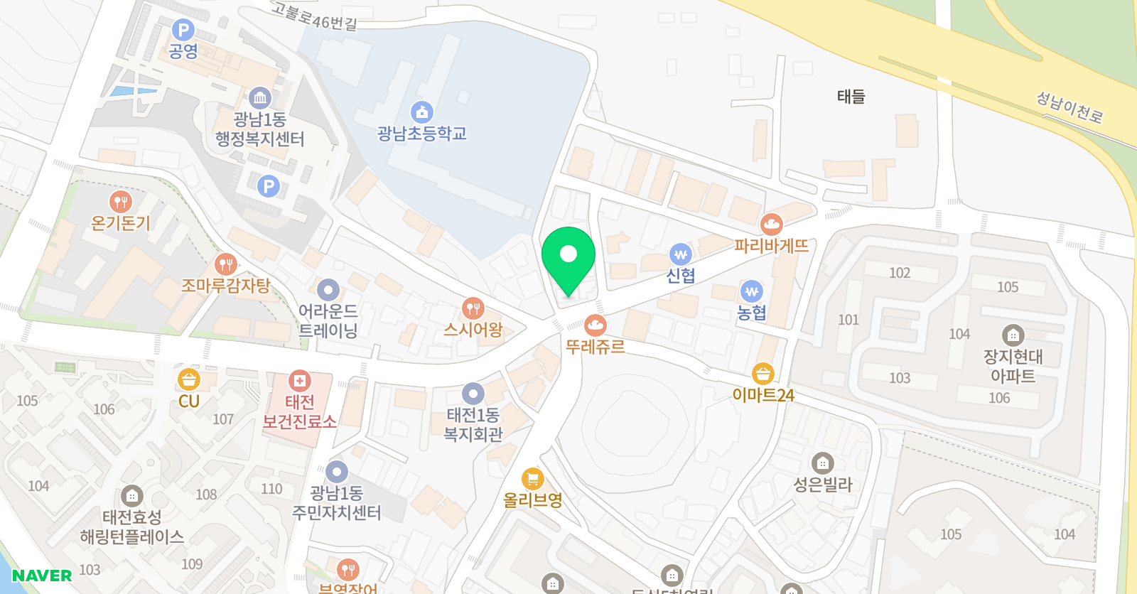 맨투맨 한국학원 위치