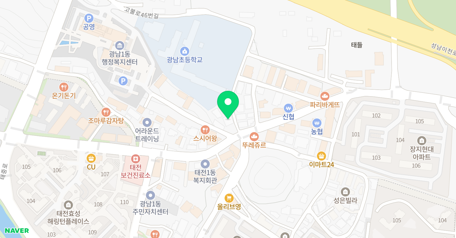 김미향 영어수학학원 위치