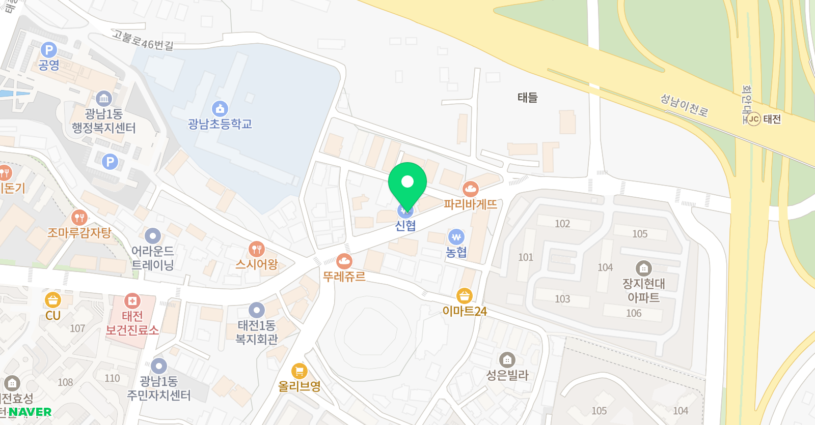 태권도다움 위치