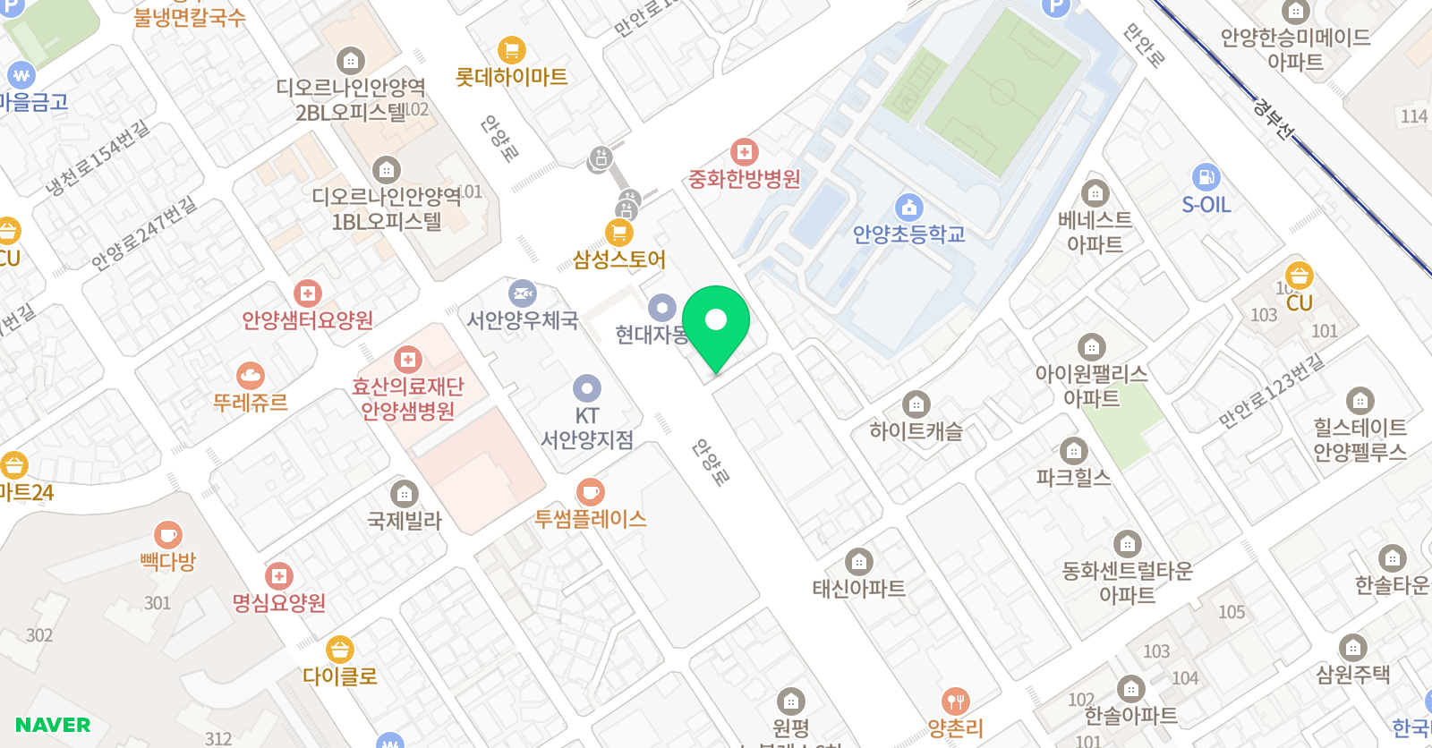 경희대석사명 태권도 위치
