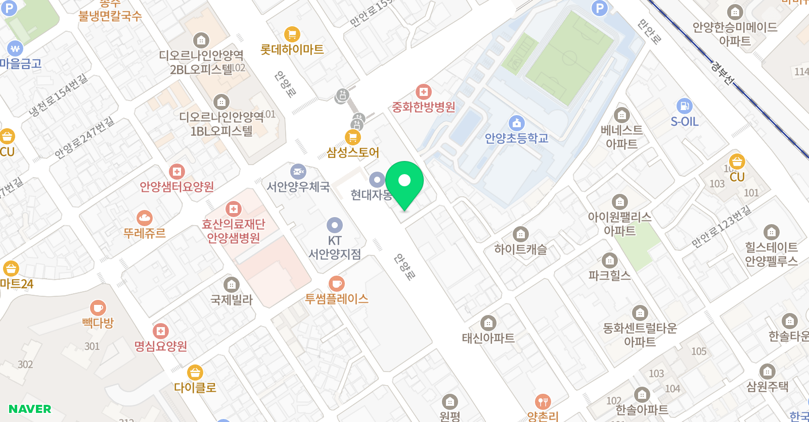 YBM잉글루 교연 수학 위치