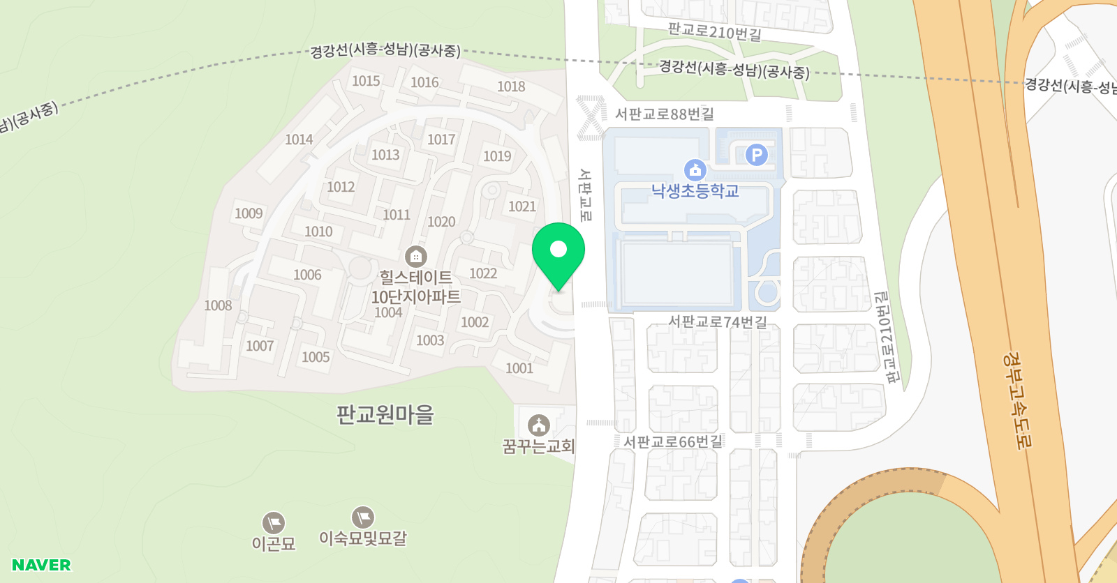 용인대탑 태권도 위치