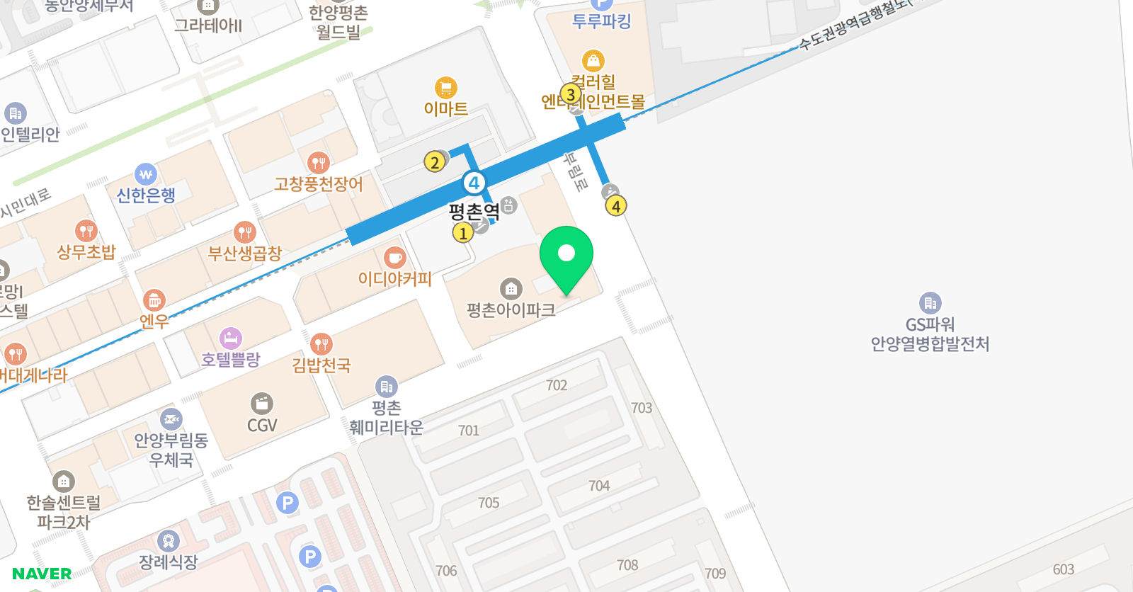EASY원어민 영어 위치