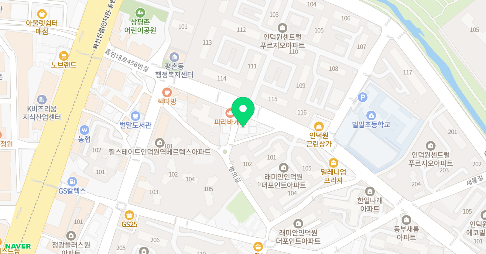엠제이더 잉글리시학원 위치