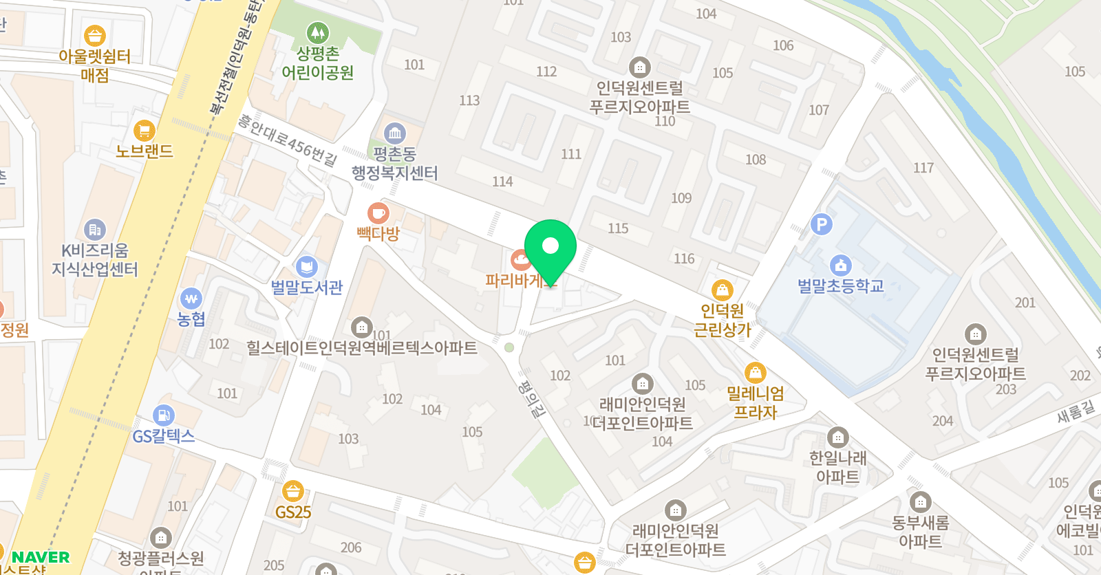 더오름 수학논술학원 위치