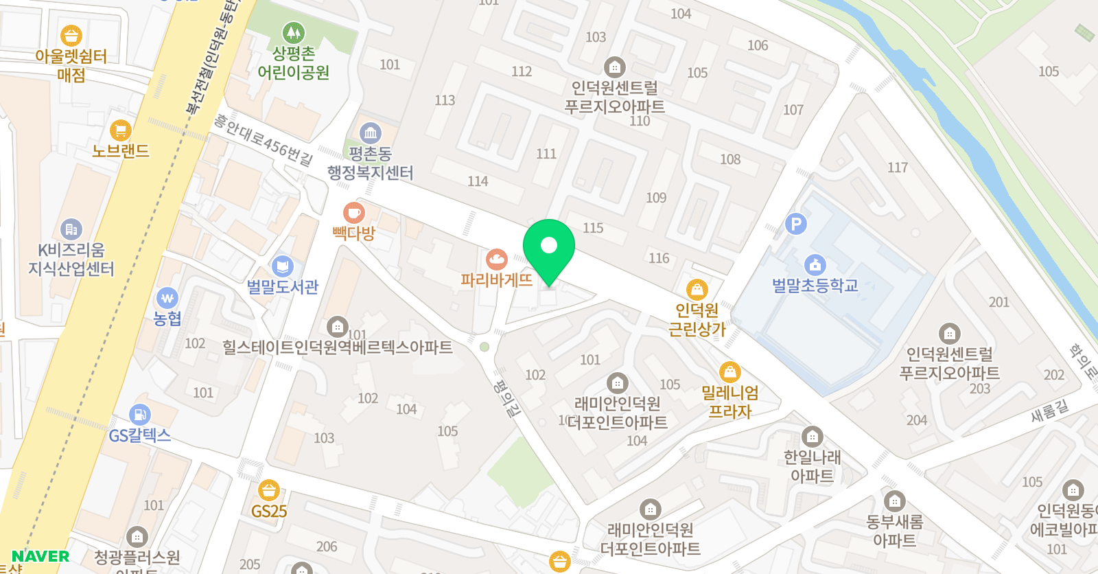 쏭샘알파 수학학원 위치