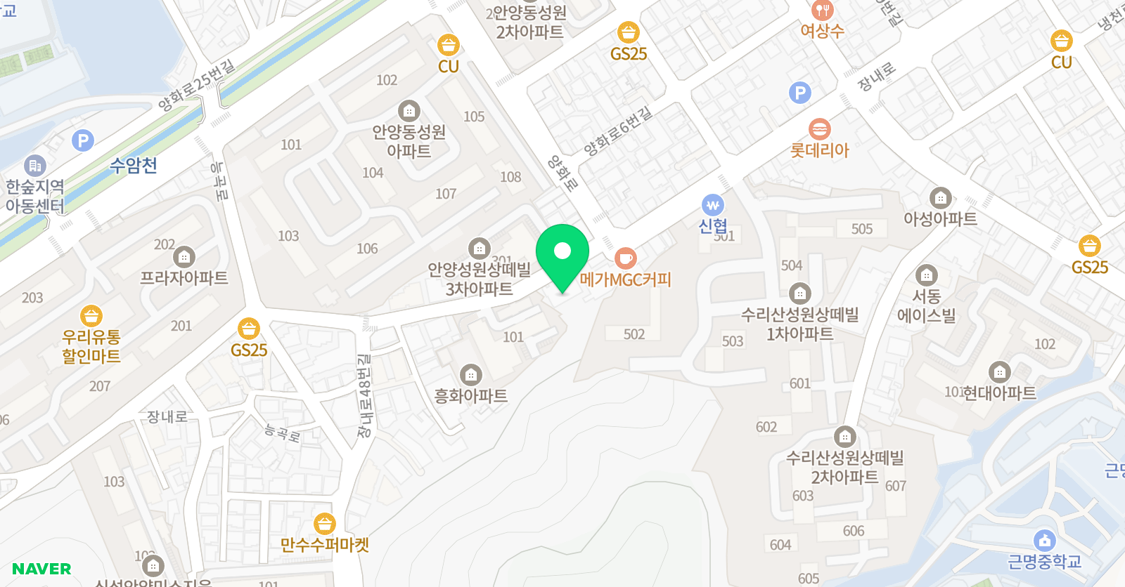 드럼앤피아노 학원 위치