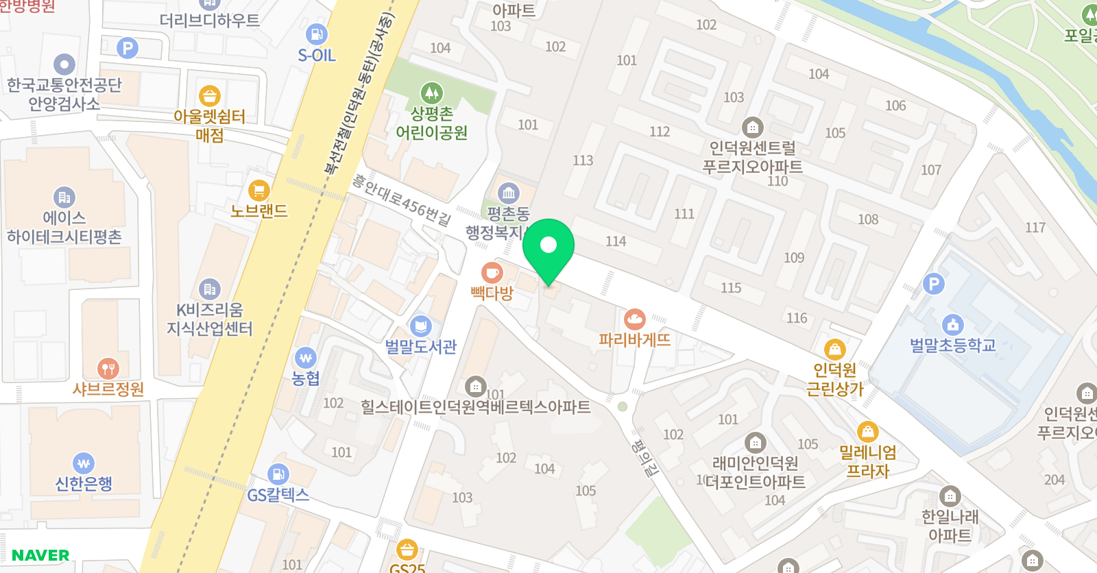 레이첼 끝장영어학원 위치