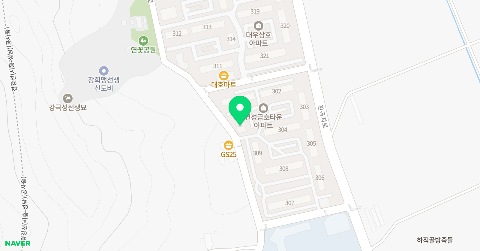 리더스한수위 수학영어학원 위치