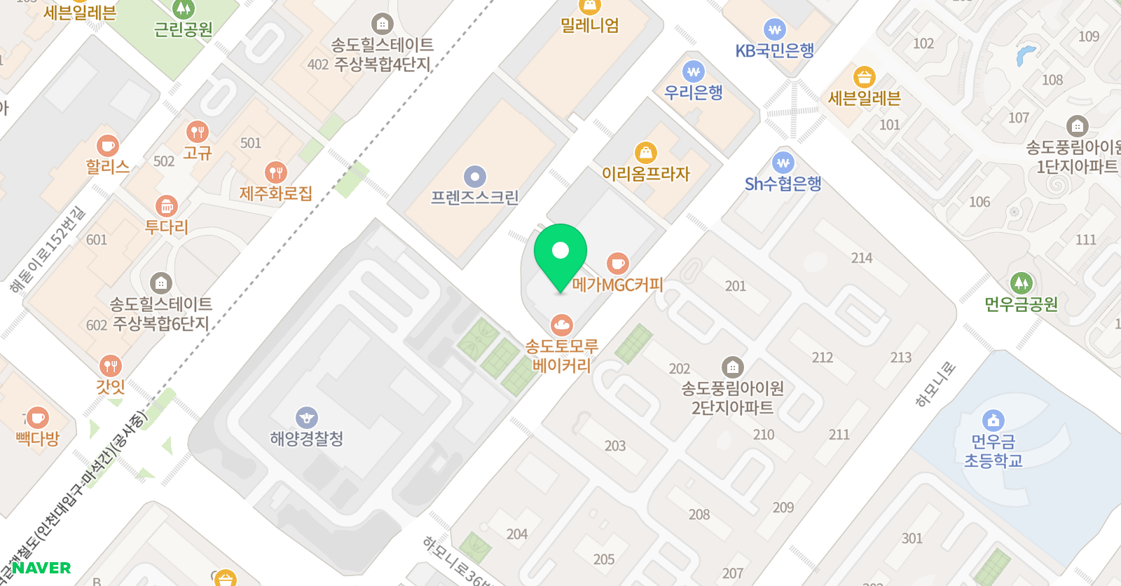 리본 입시학원 위치