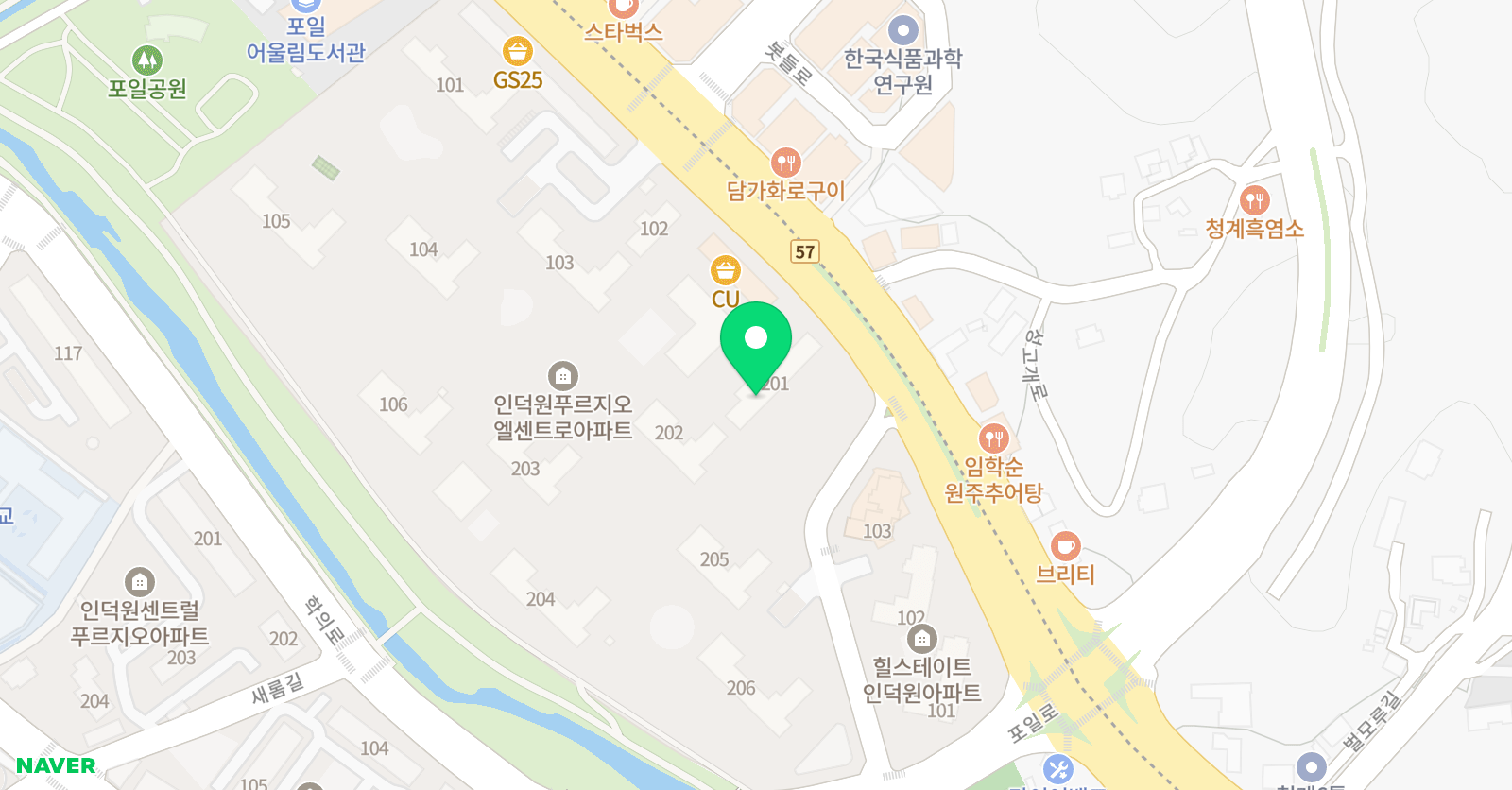 푸르넷공부방 엘센트로점 위치