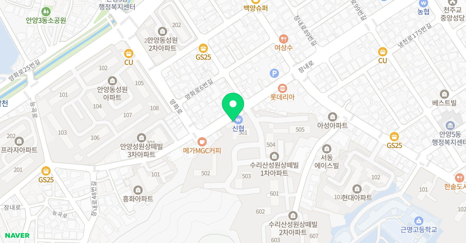 디에이치키즈짐&트레이닝센타 위치