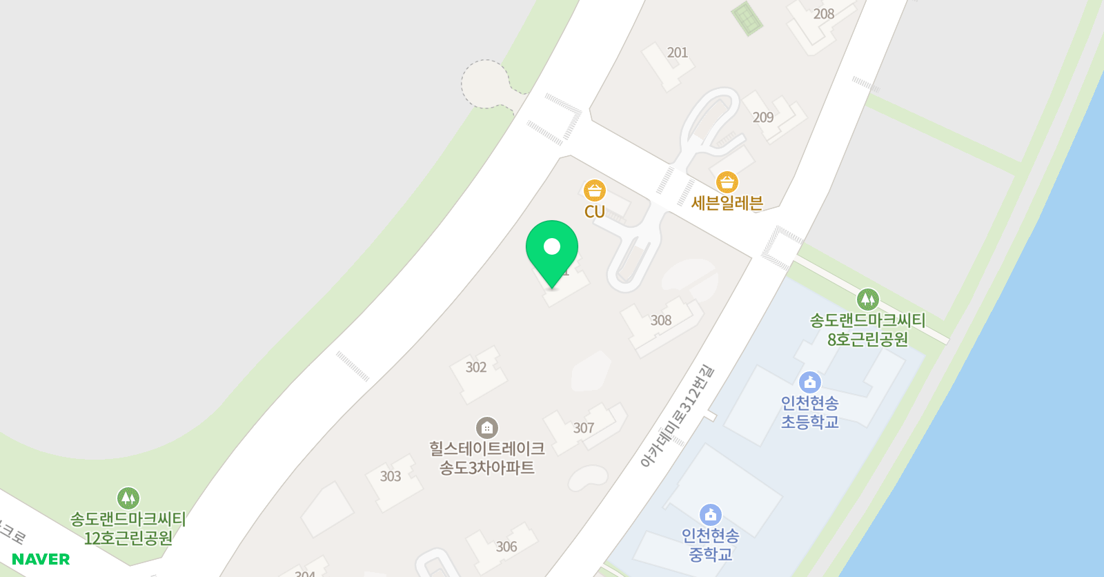 빨간펜 수학의달인 송도레이크3차점 위치