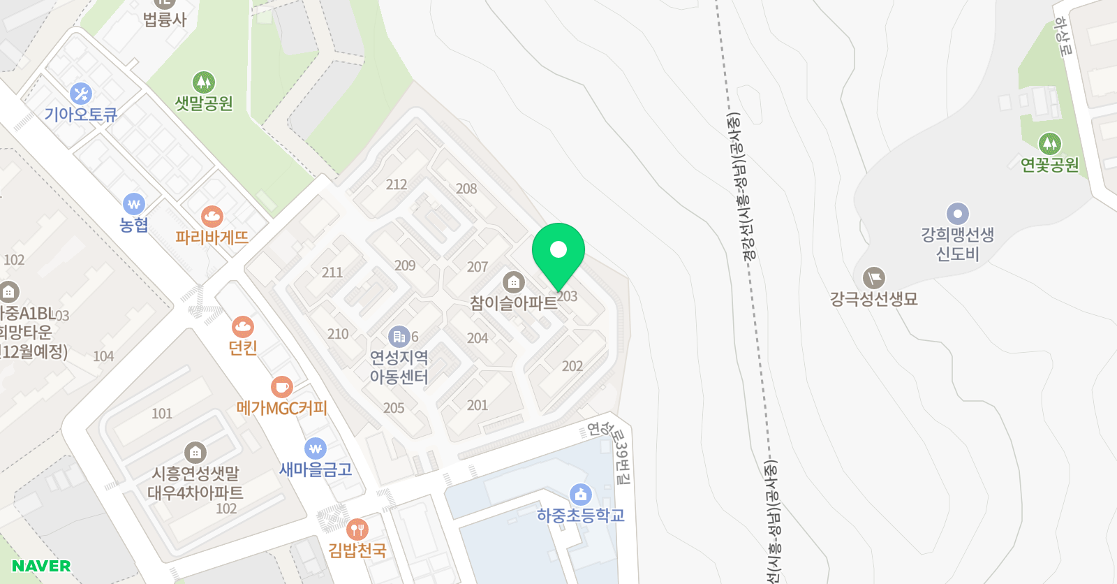 3030영어 하중러닝센터 위치