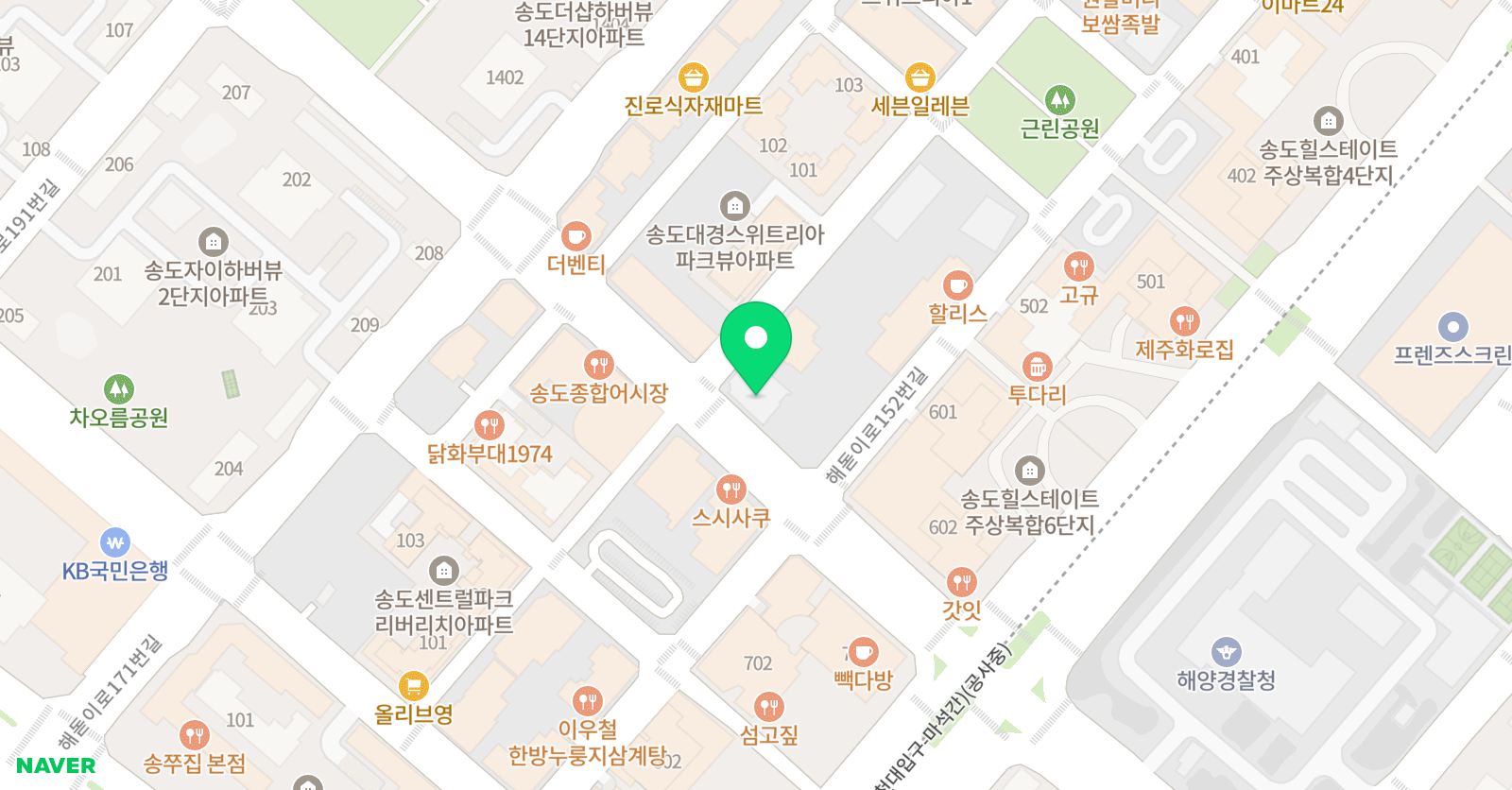 ER 영어 위치