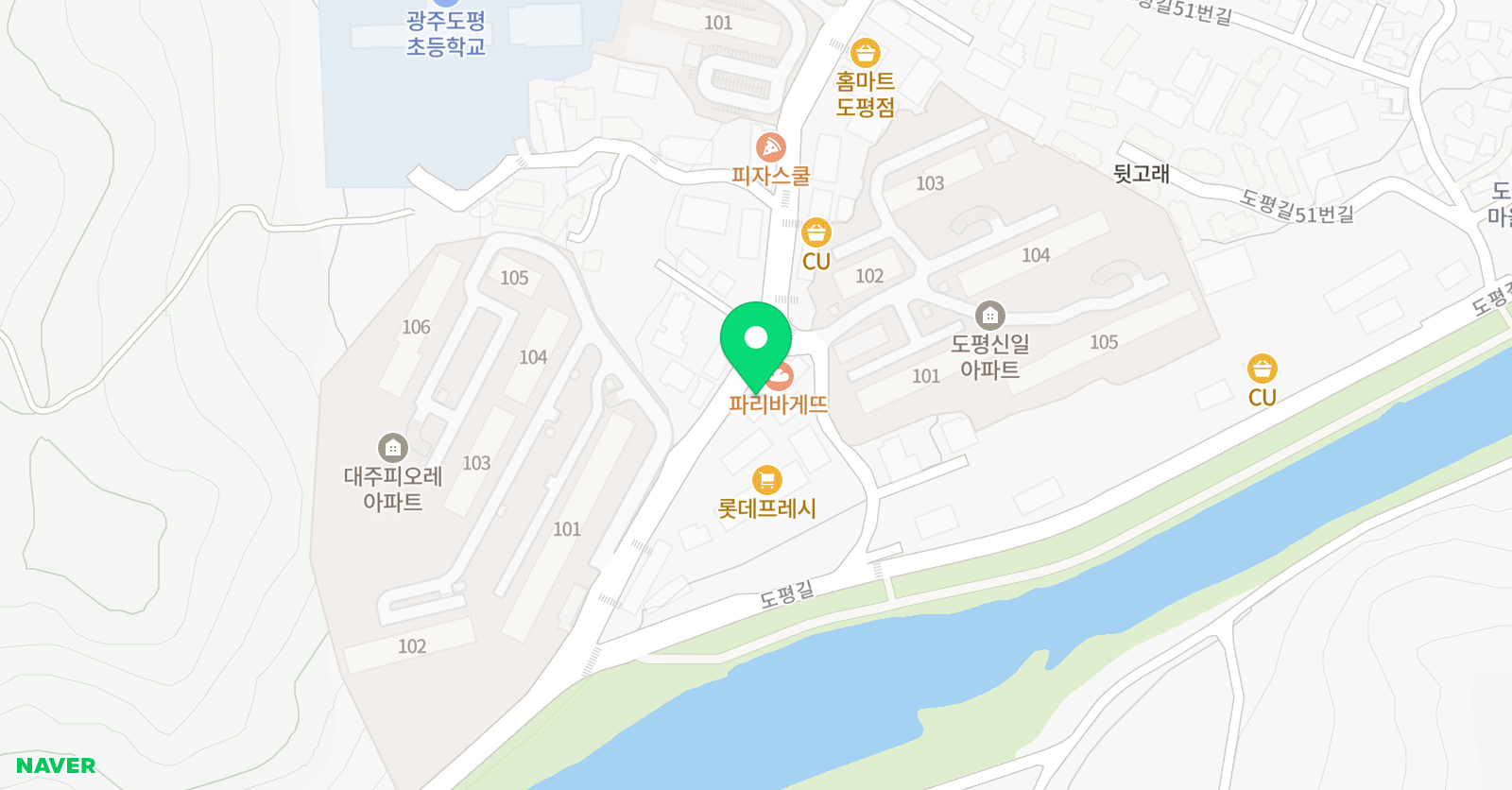 도평 에듀스마트 학원 위치