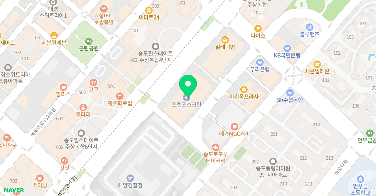 새로이수학과학학원 위치