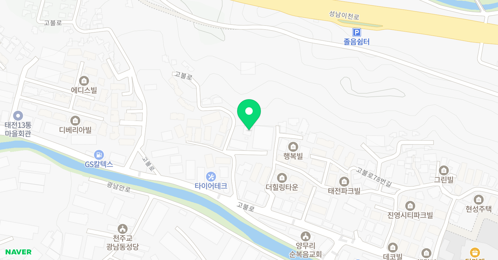 YS 스포츠클럽 위치