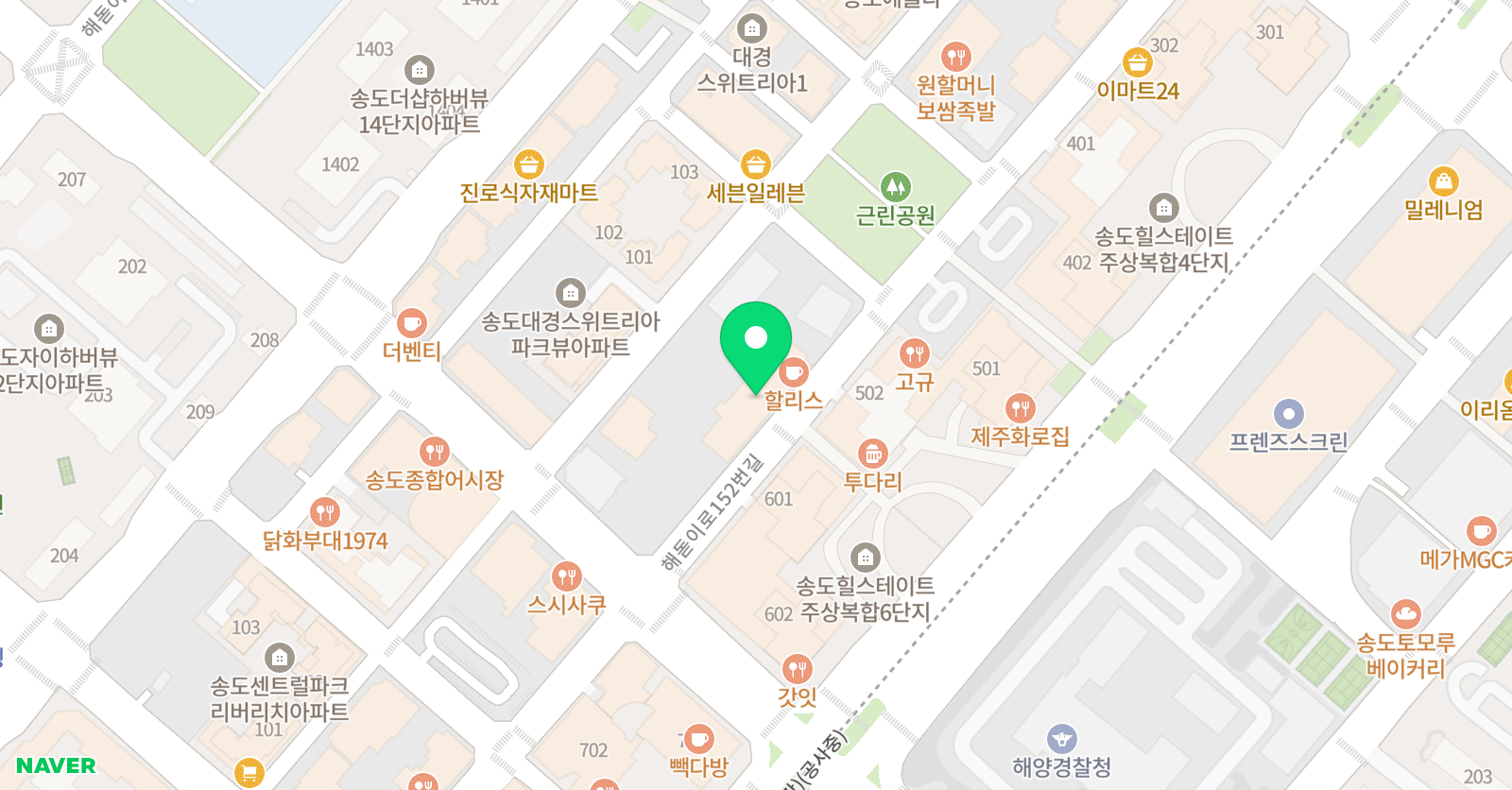 온리영여아미술학원 위치