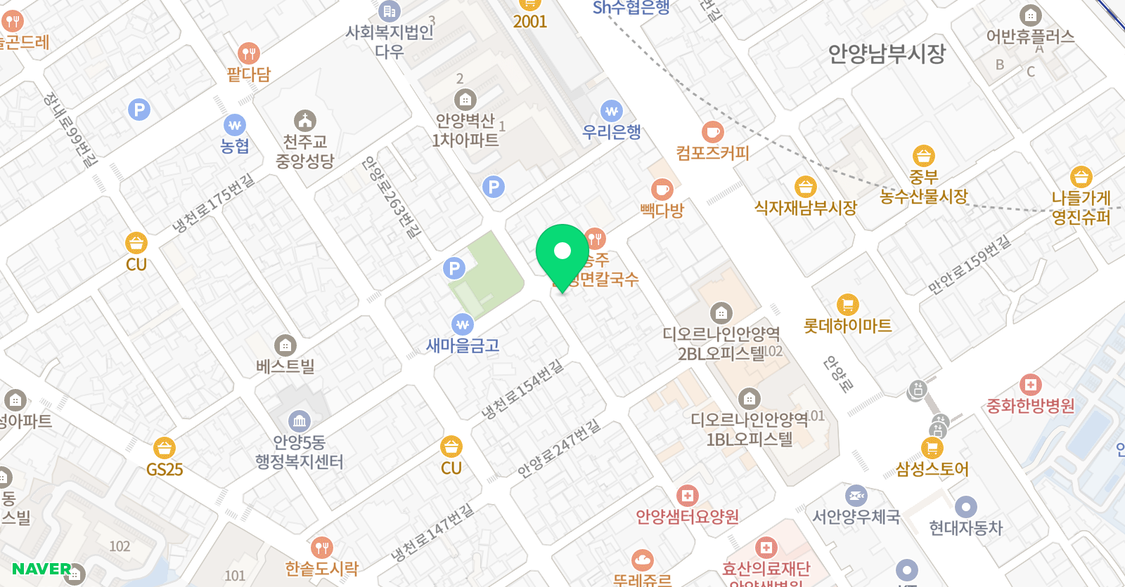 안양 킥복싱 주짓수 와코짐 위치