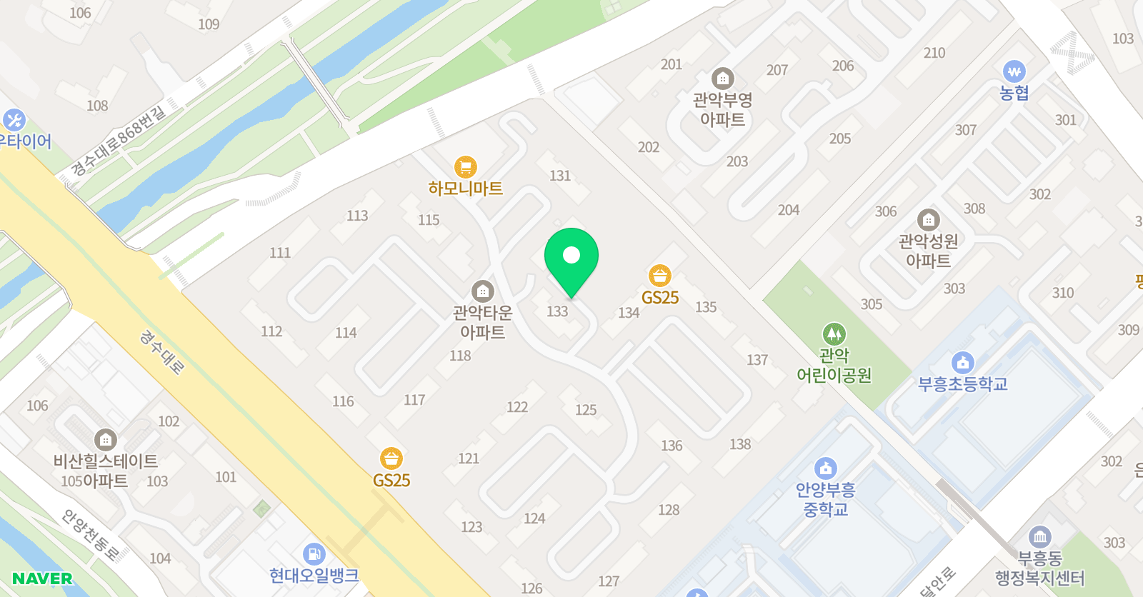 이룸수학 위치