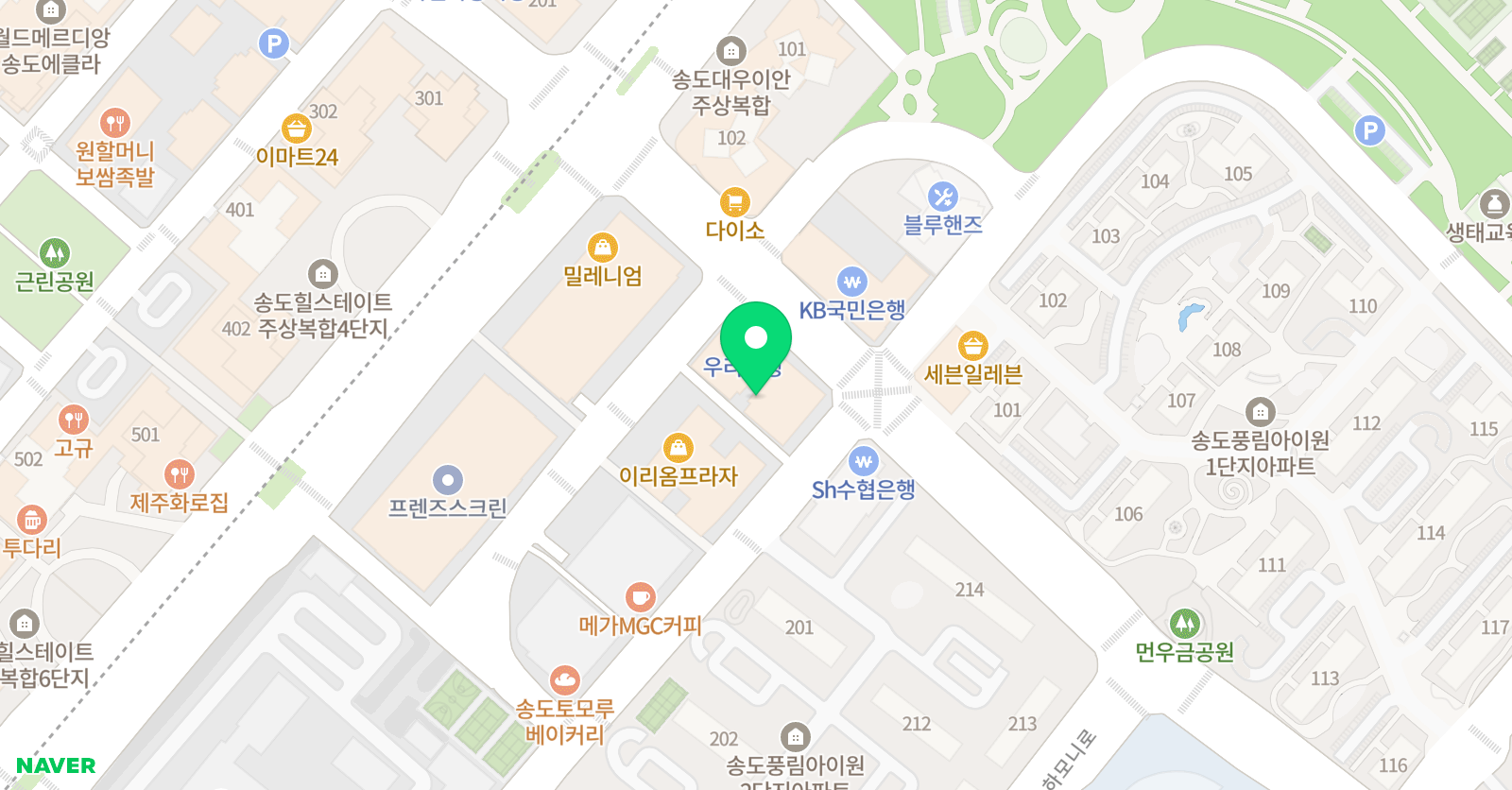 수학여우 학원 위치