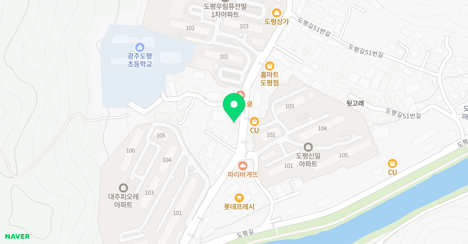 발원지 학원 위치