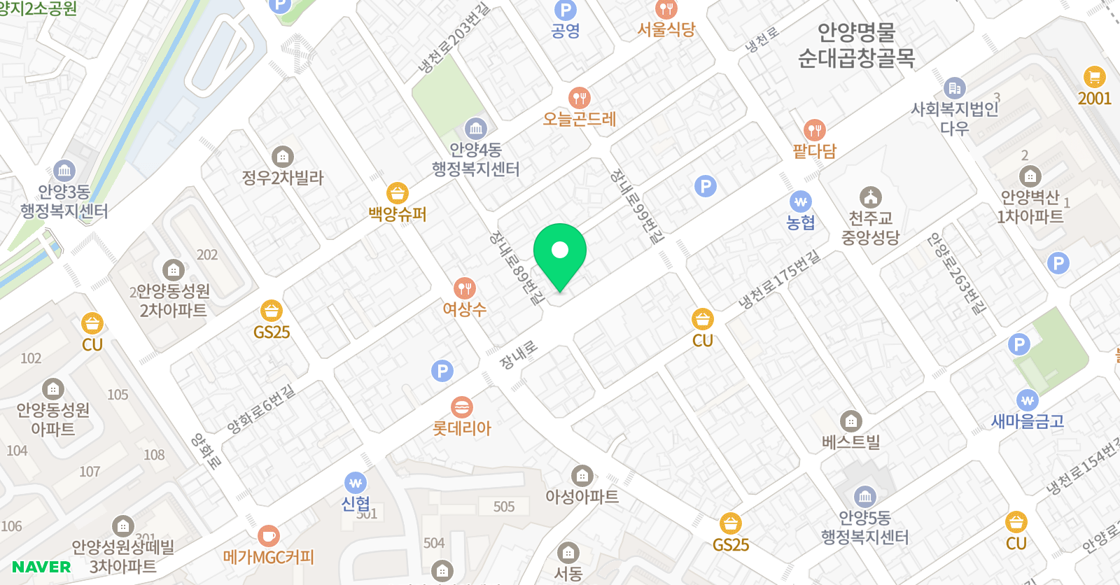 정다운 드럼교실 위치