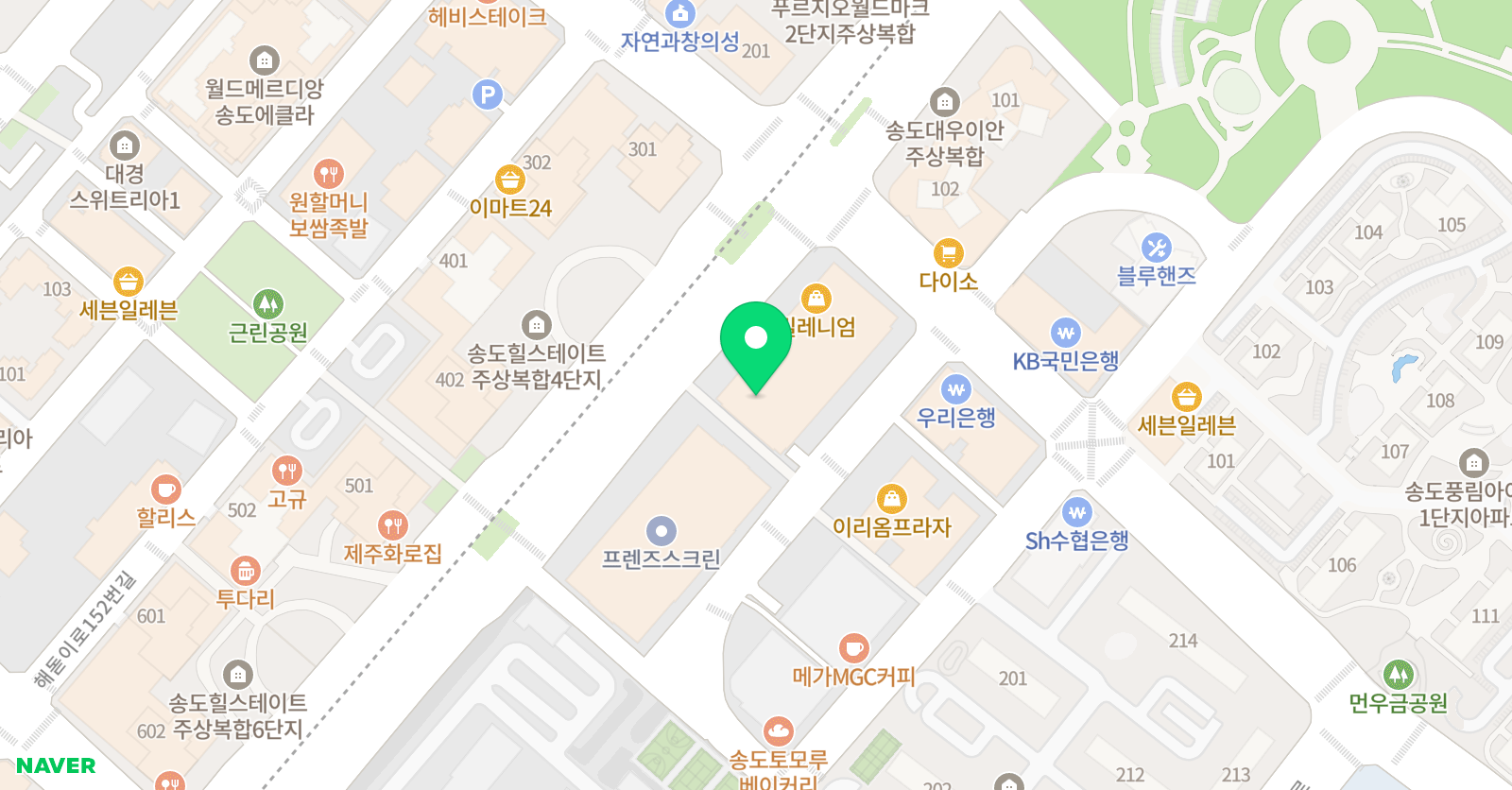 미술재미 학원 위치