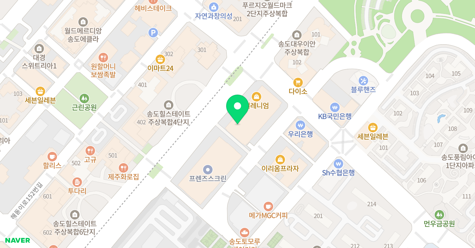 카마스 수학학원 위치
