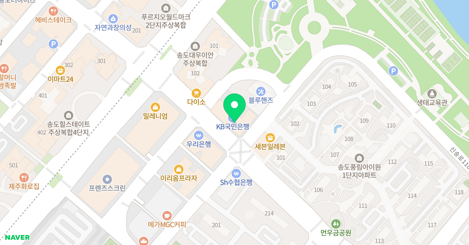 CMS 송도영재관 위치