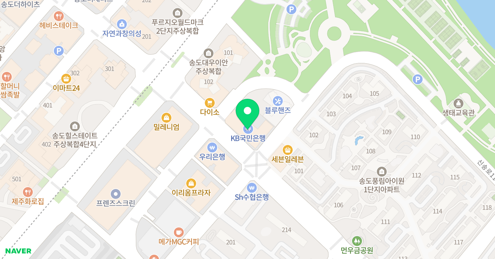 KM 수학과학학원 위치