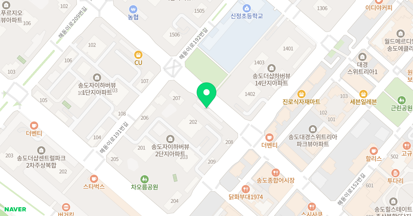 송도파워점핑 줄넘기전문클럽 송도 위치