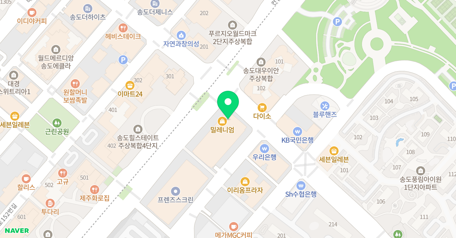 정상 어학원 송도국제캠퍼스 위치