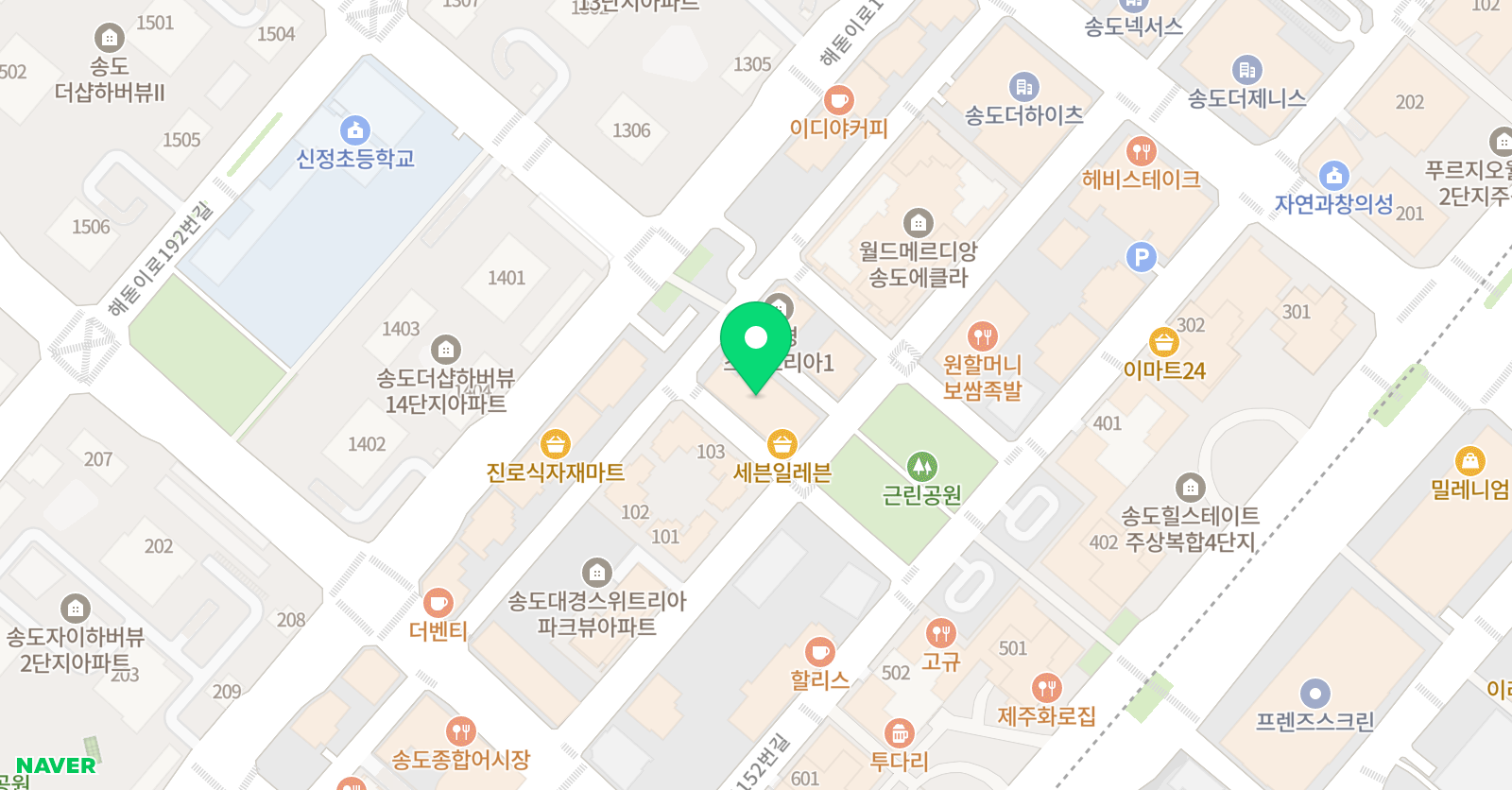 영재 수학전문학원 위치