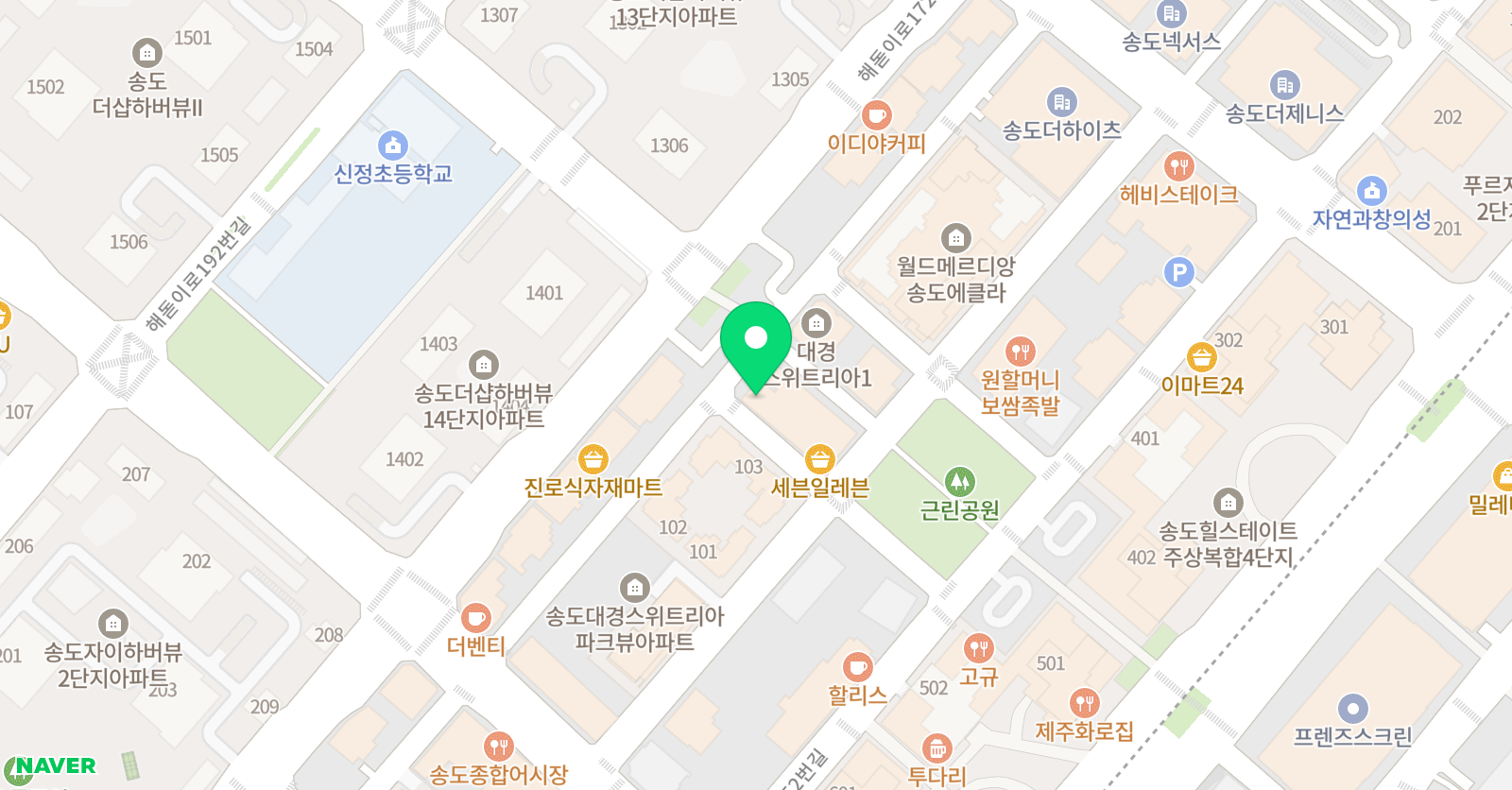꿈을먹는달팽이 수학학원 위치