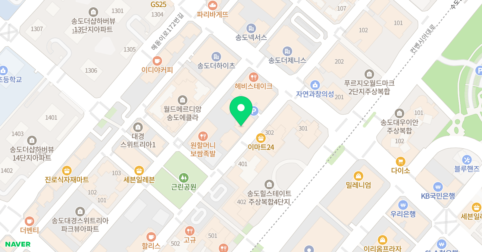 화음 피아노학원 위치