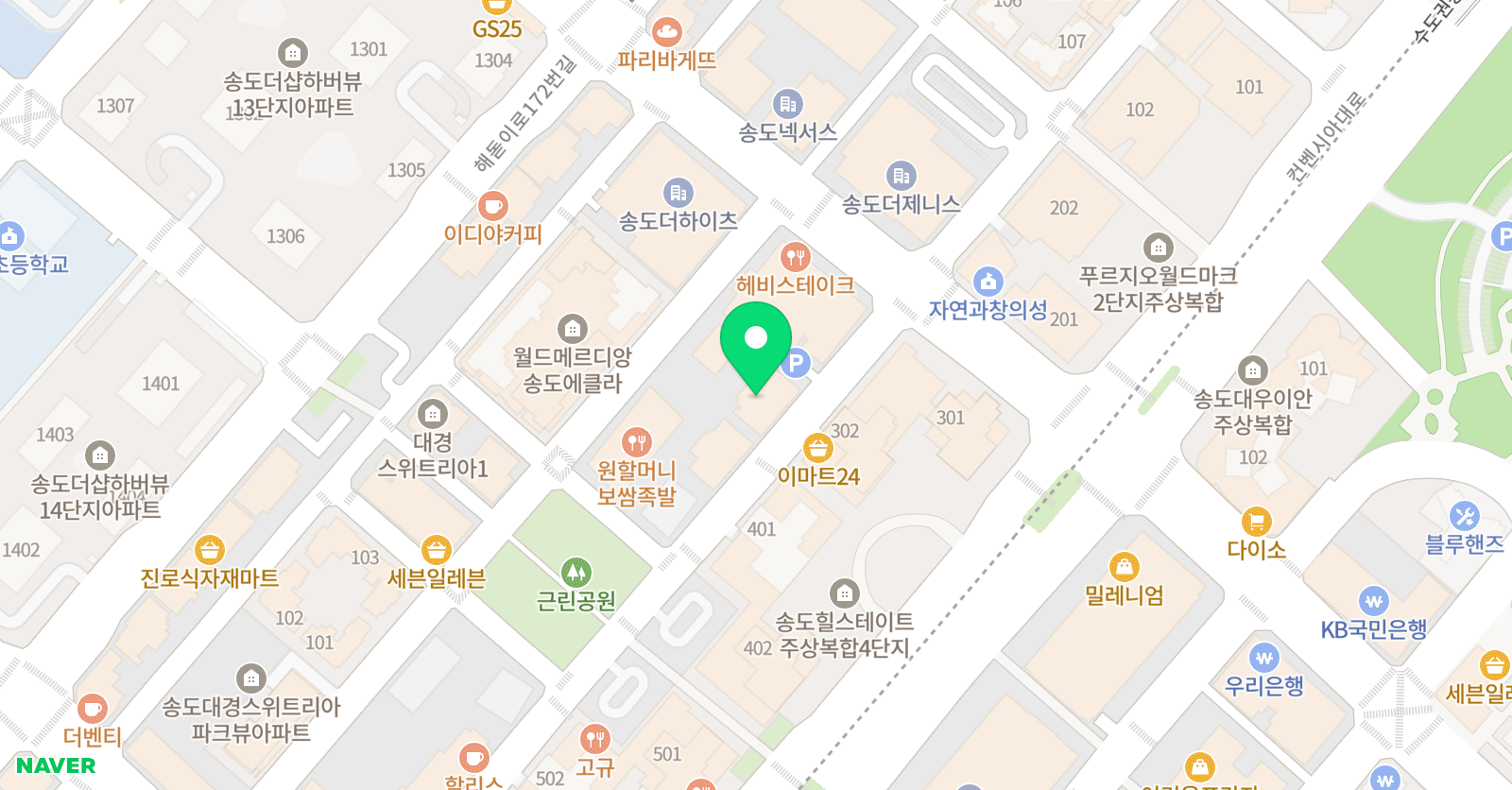 국어의정원 논술학원 위치