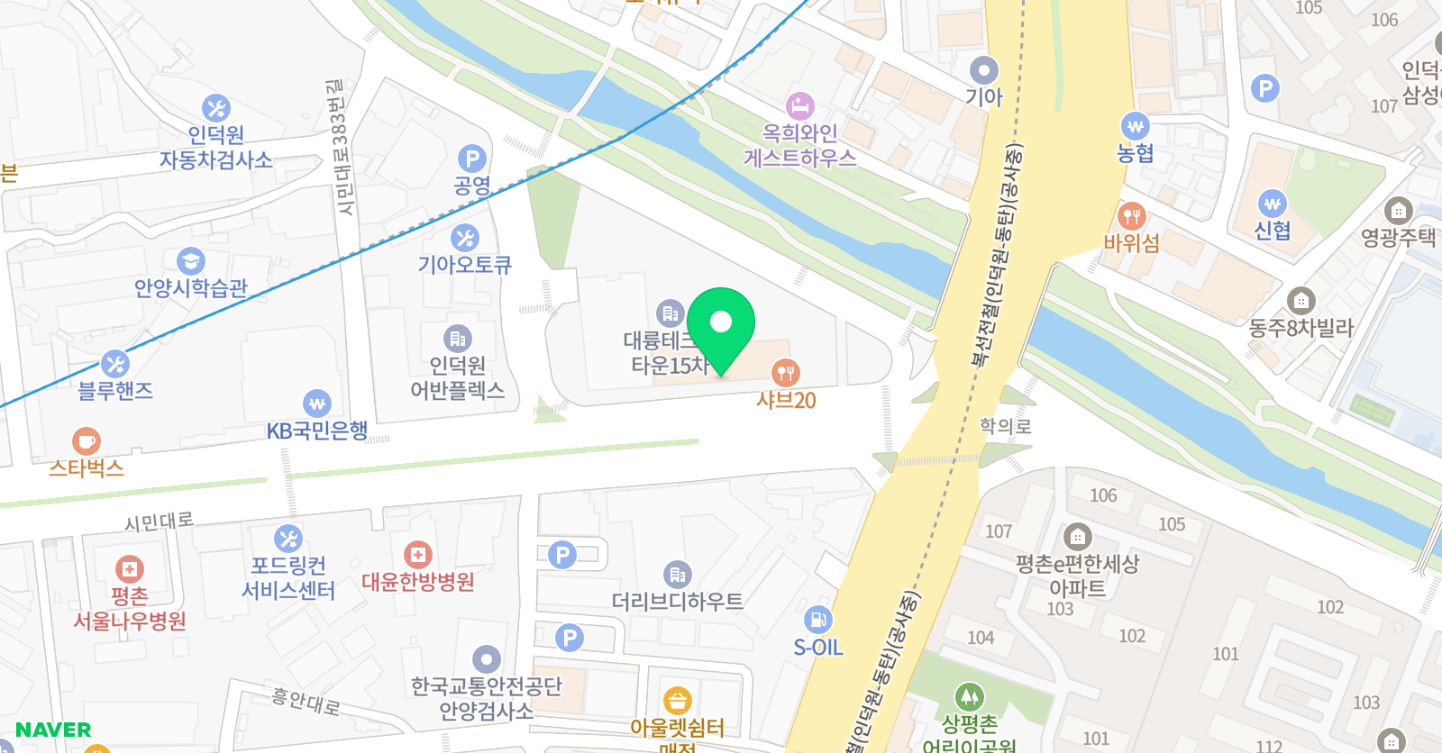 야마하 음악교실 평촌센터 위치