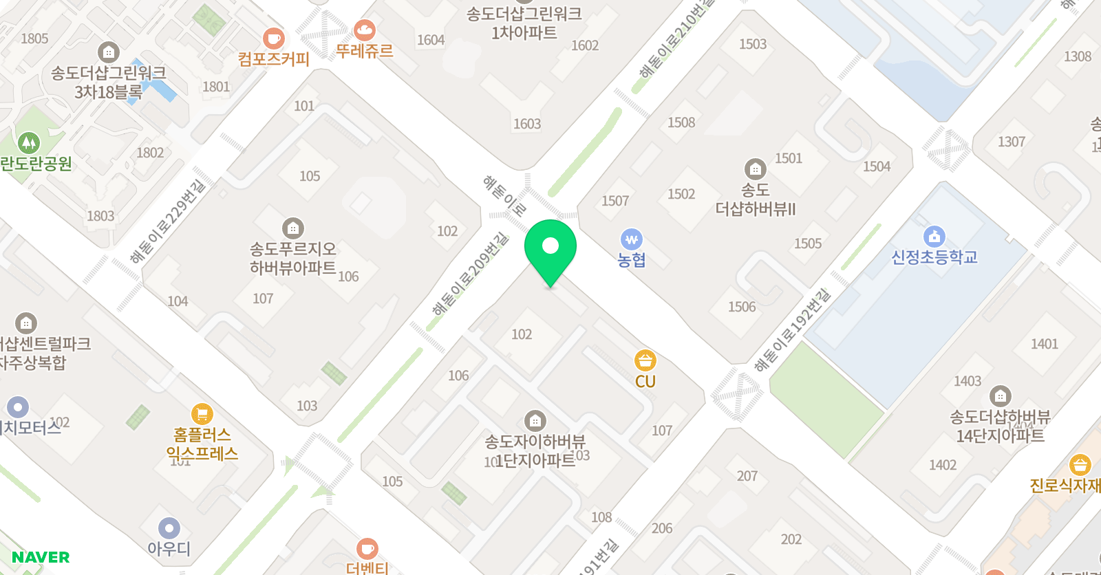 유앤UP 국제학원 위치