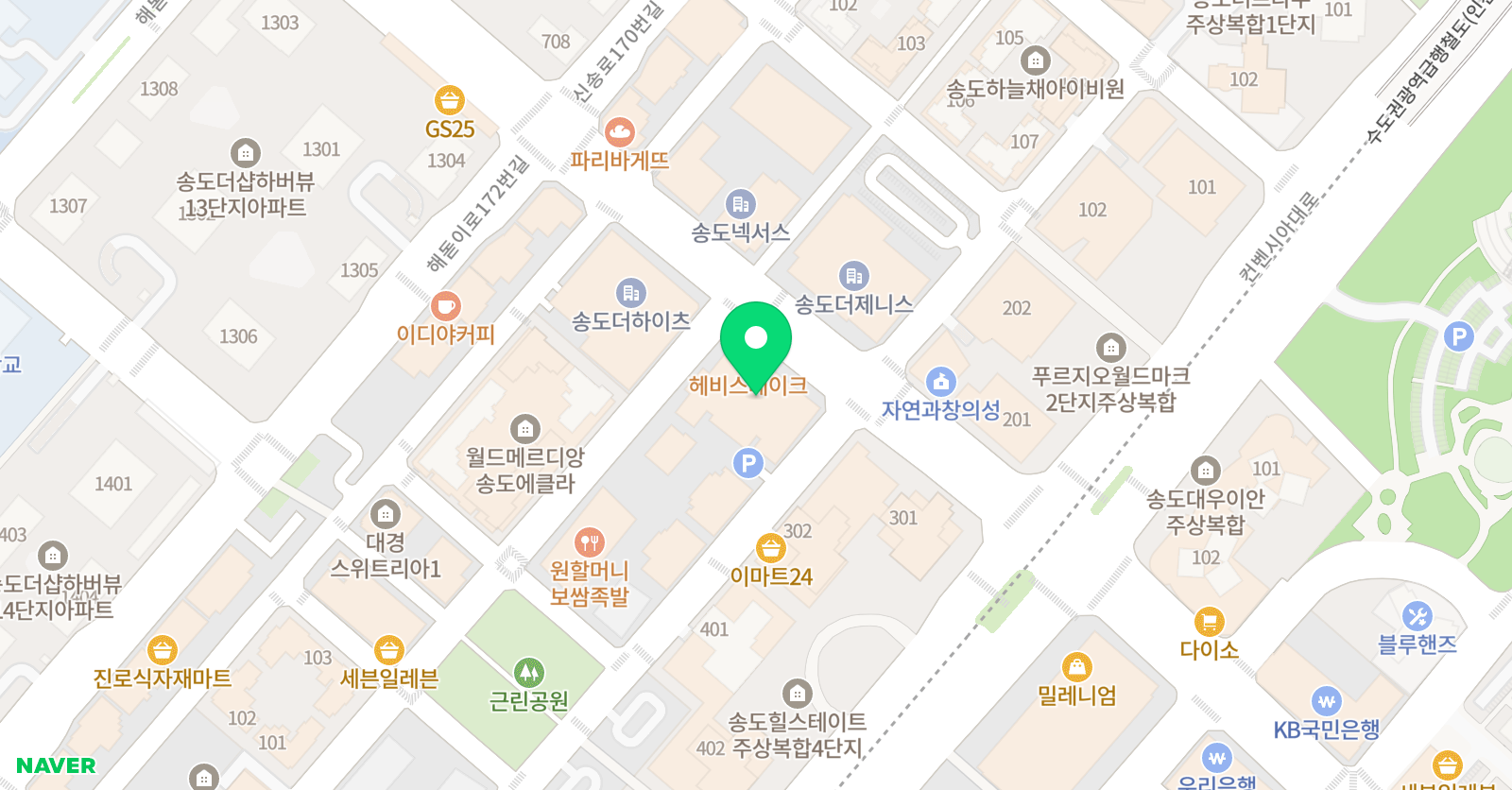 본엘리트 학원 위치