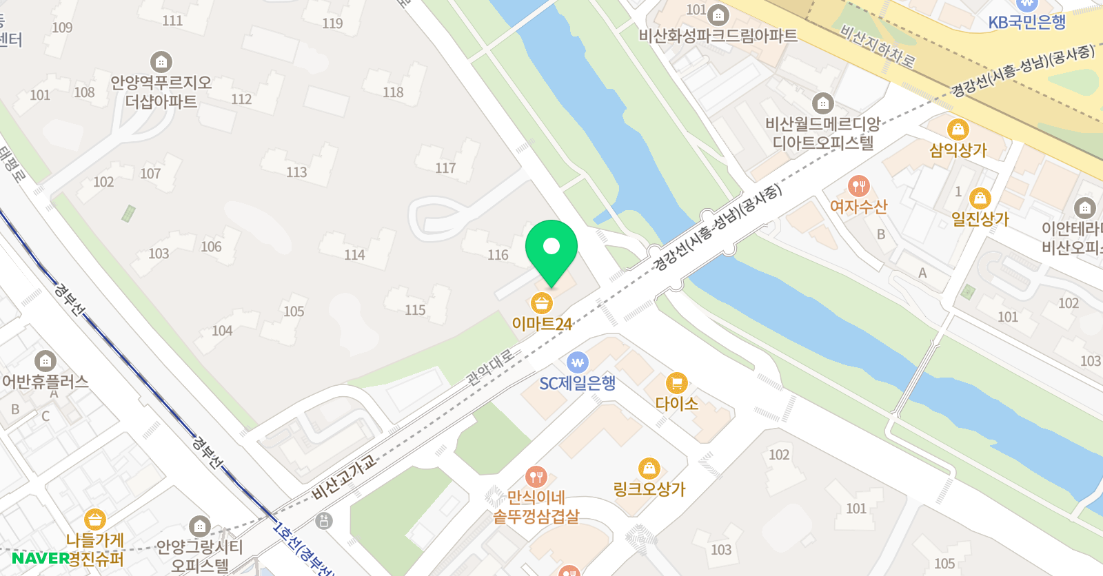 경희푸르지오뉴진흥태권도체육관 위치